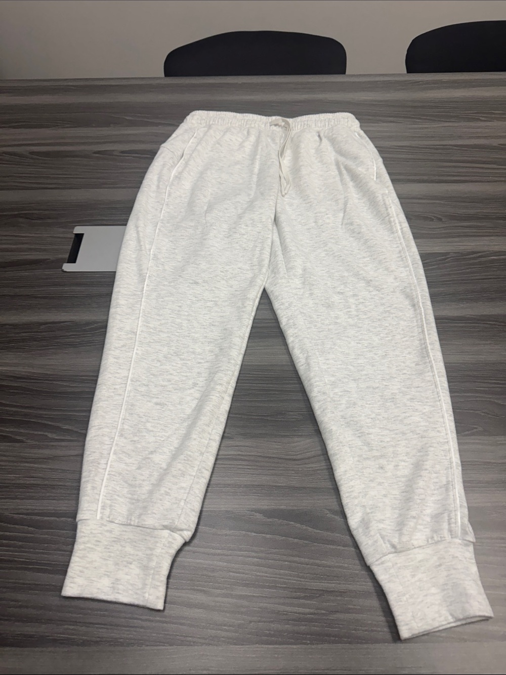 Maurices Heather Gray Track Joggers with Drawstring